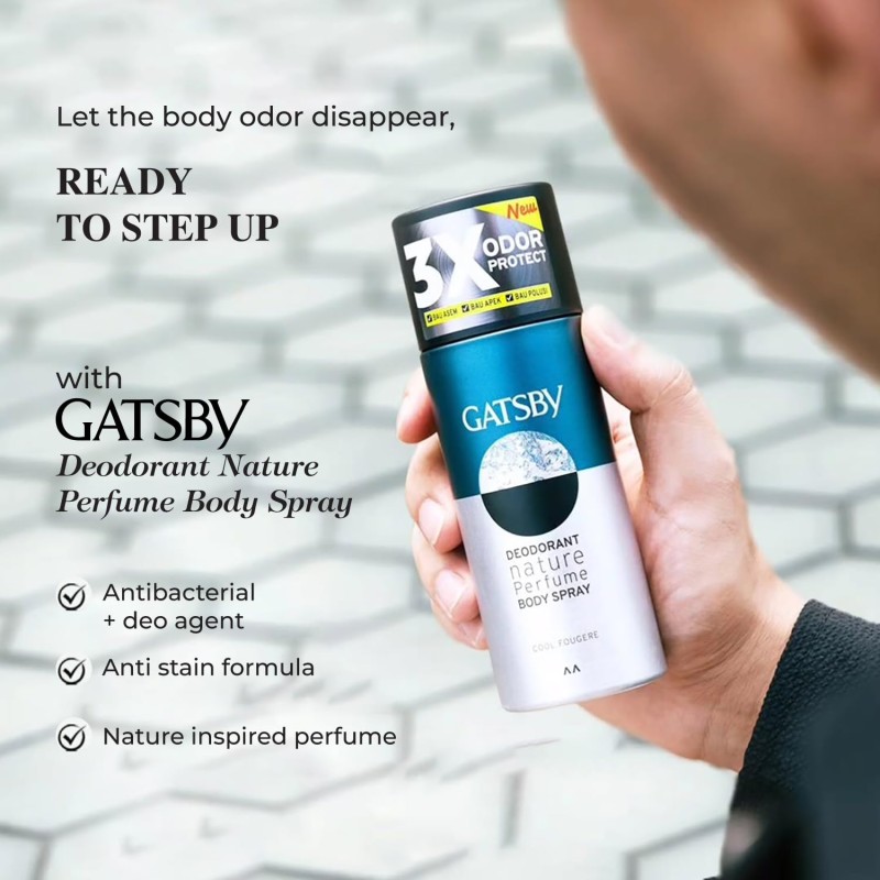 Gatsby Cool Fougere perfume body spray 150ml